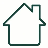 House icon with outline of house